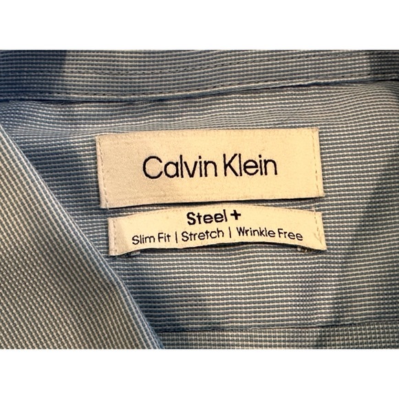 Calvin Klein Men’s Slim Fit Dress Shirt. Size Neck 16” Arm Length 32/33. NWT - Picture 6 of 8